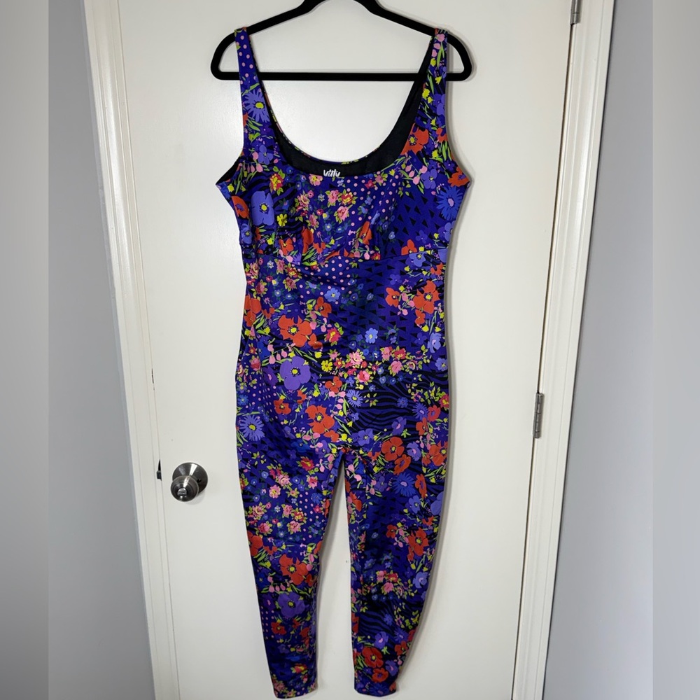 Yitty by Fabletics Party‎ Animal Bloom Headliner Shaping Catsuit Plus Size 3X